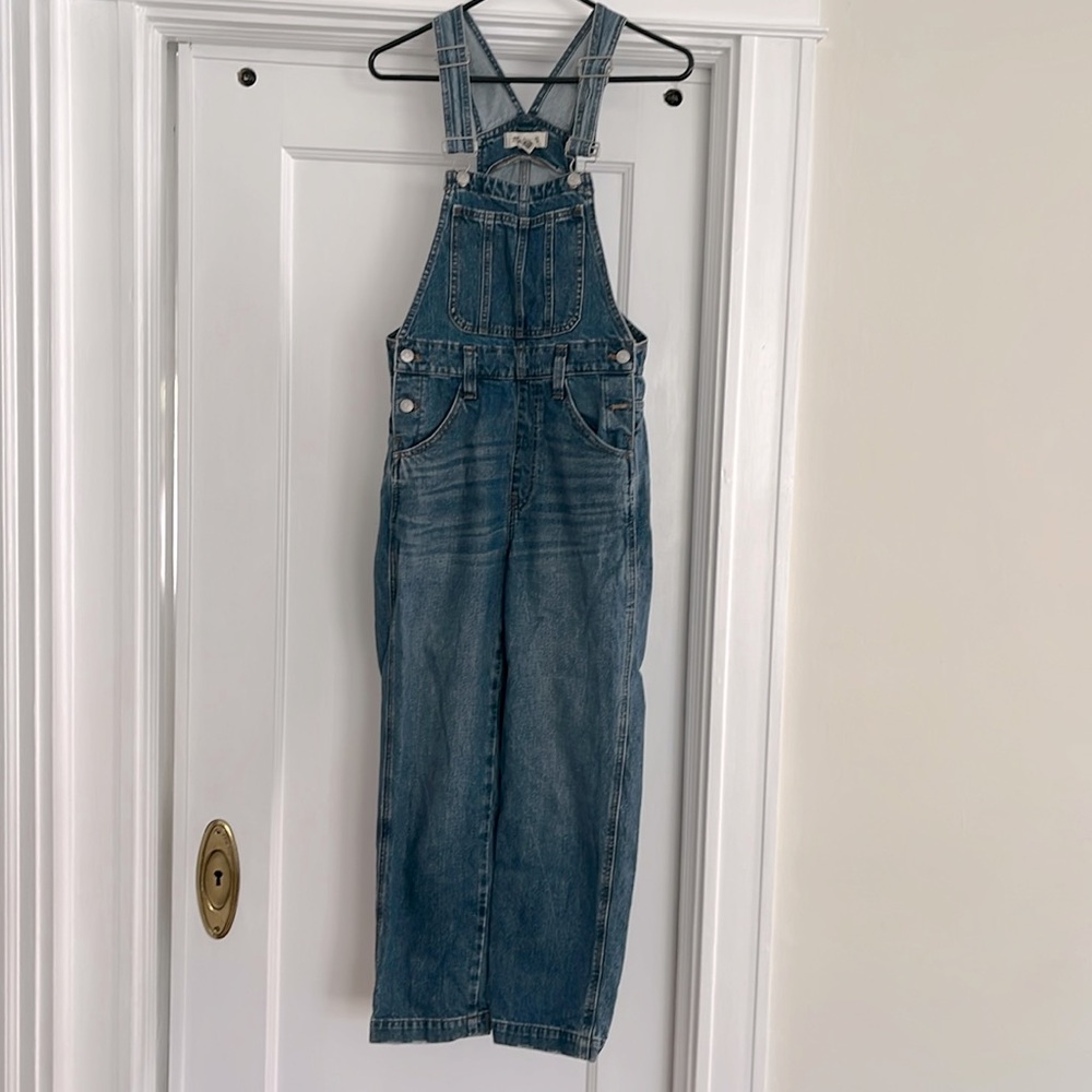 Madewell VINTAGE Denim Cropped Overalls